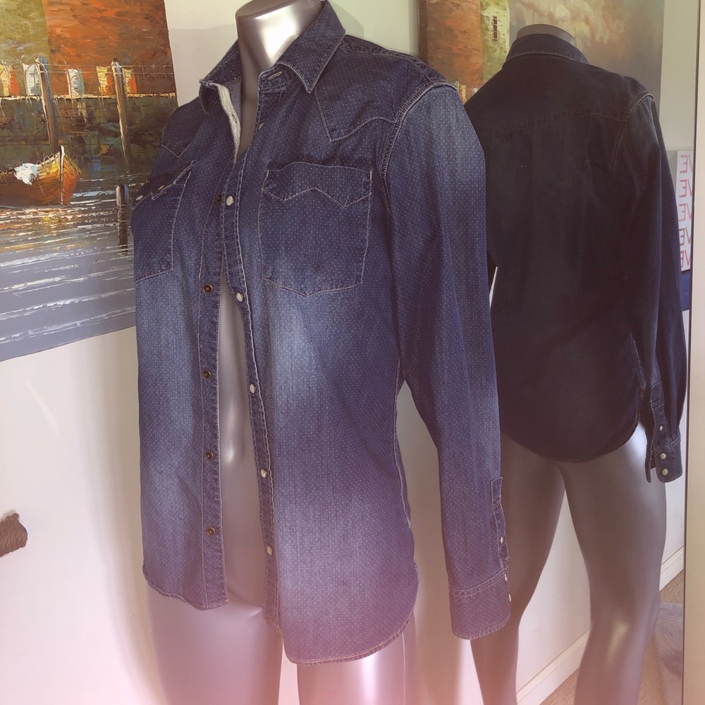 ALLSAINTS 🌹 EUC denim snaps